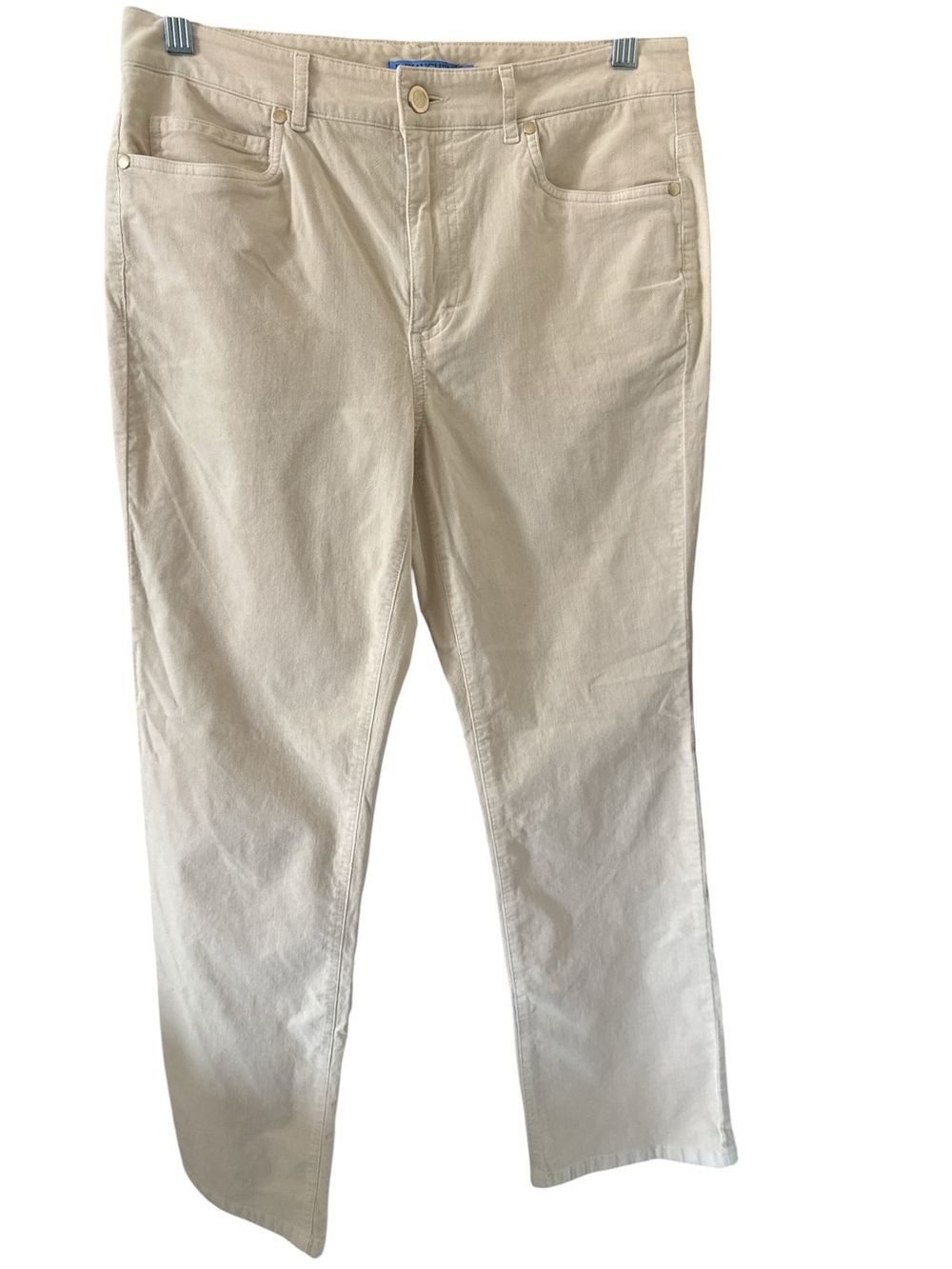 J McLaughlin Women's Straight-Leg Pants in Cream $128 MSRP